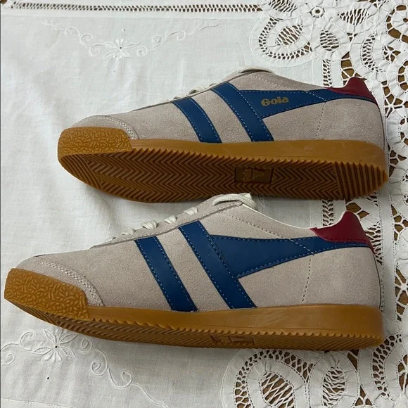 Gola Elan size 7.5 Bone-Navy-Red Men’s 7.5 - Picture 3 of 13